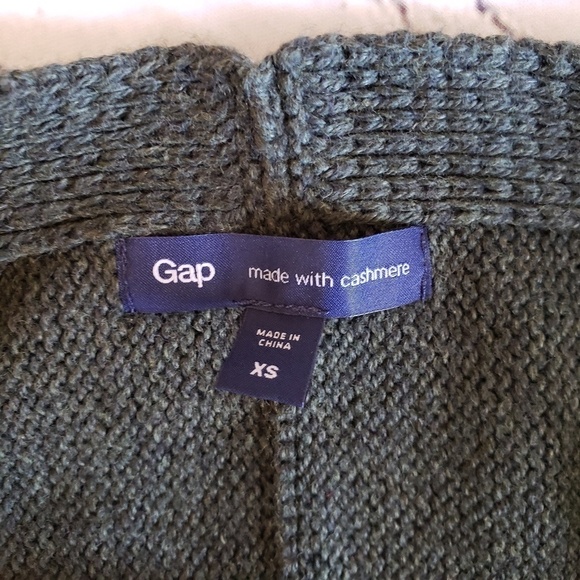 Gap Cashmere Grannycore Open Draped Front Cardigan Cottagecore Minimalist - Picture 6 of 7